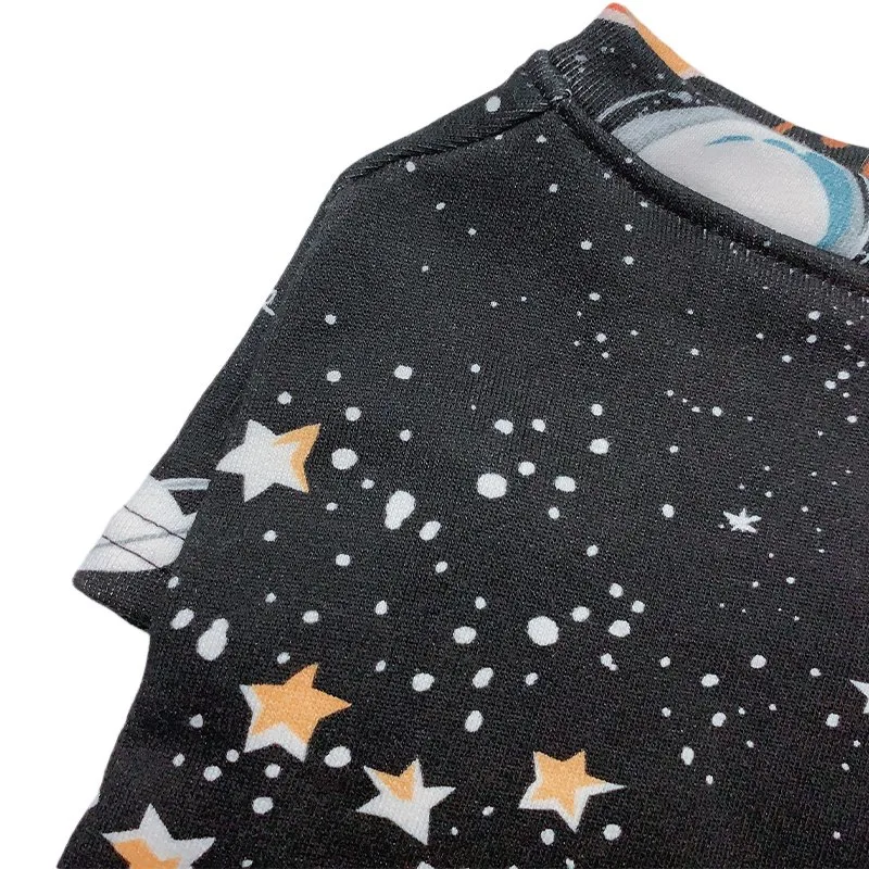 Wholesale/Supplier Dog Suit Pet Clothing with Starry Sky Pattern Suitable for Summer Thin Shirt Clothing Pet Dog Clothing