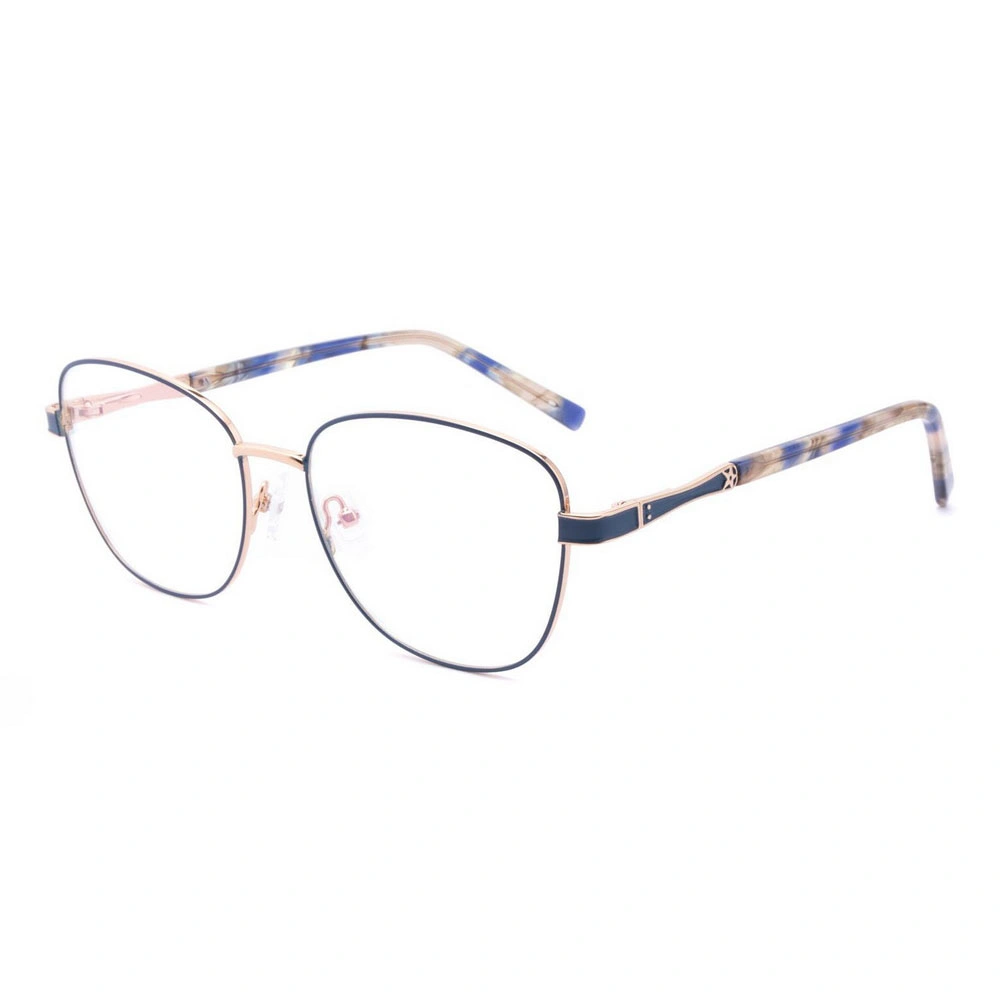 Damen und Herren Brillen Rahmen Optische Vollrand Brillen Blau Leichte Blocking Brille Xc62035 Frauen Runde Brille Frau Rahmen