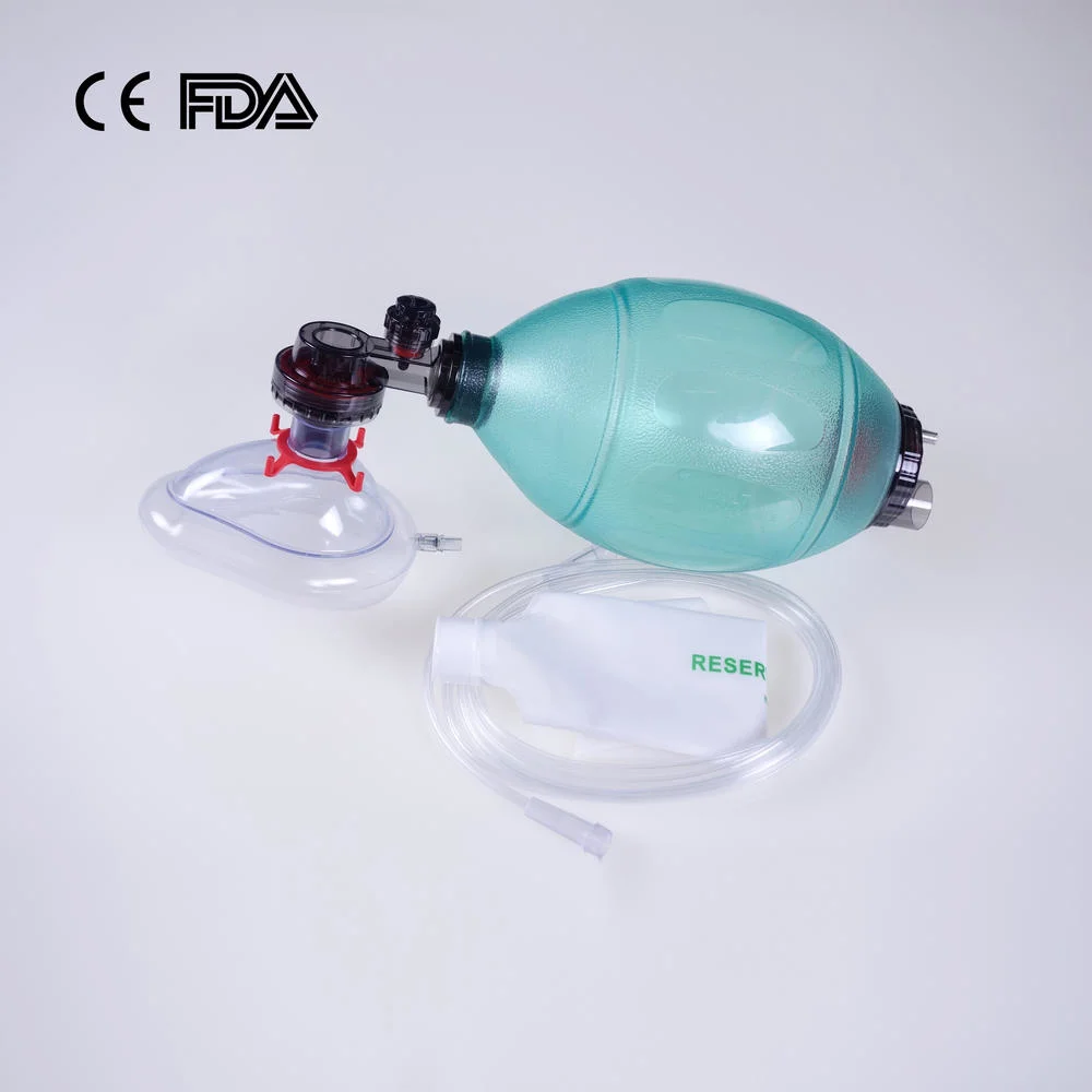 PVC Resuscitator Factory PVC Ambu Bag Factory avec ce Sac Ambu FDA pour enfant adulte de taille pédiatrique