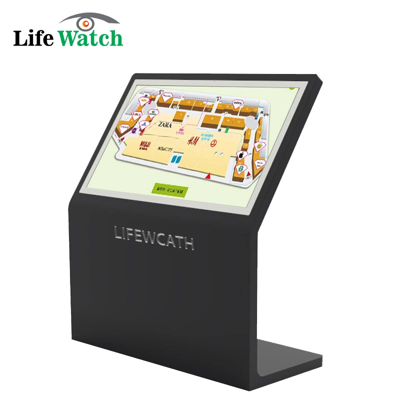 55-Inch Indoor Information Searching Query Interactive LCD Kiosk Totem Display Digital Signage Wayfinding Touch Screen Commercial LCD Display Kiosk