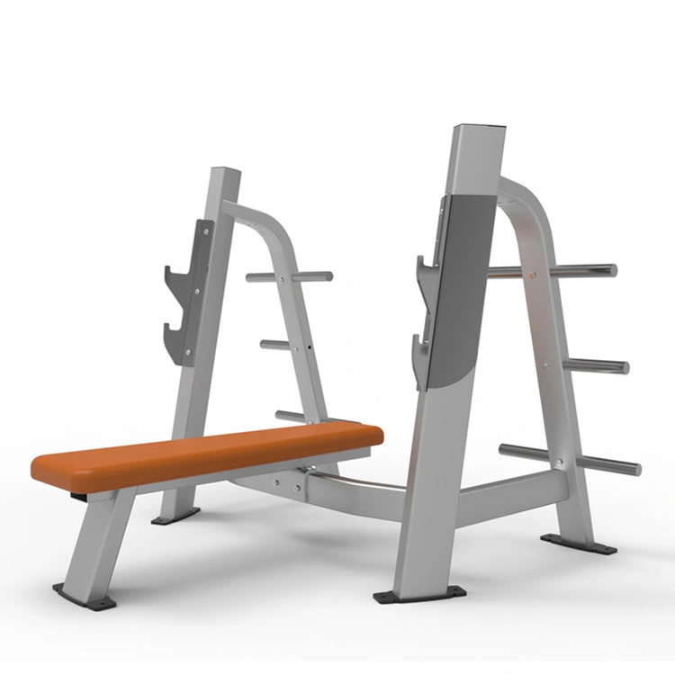 Custom Logo Commercial Gym Flat Bench Press Training Fitness Gym Power Rack Weight Lifting Rack Bench Press