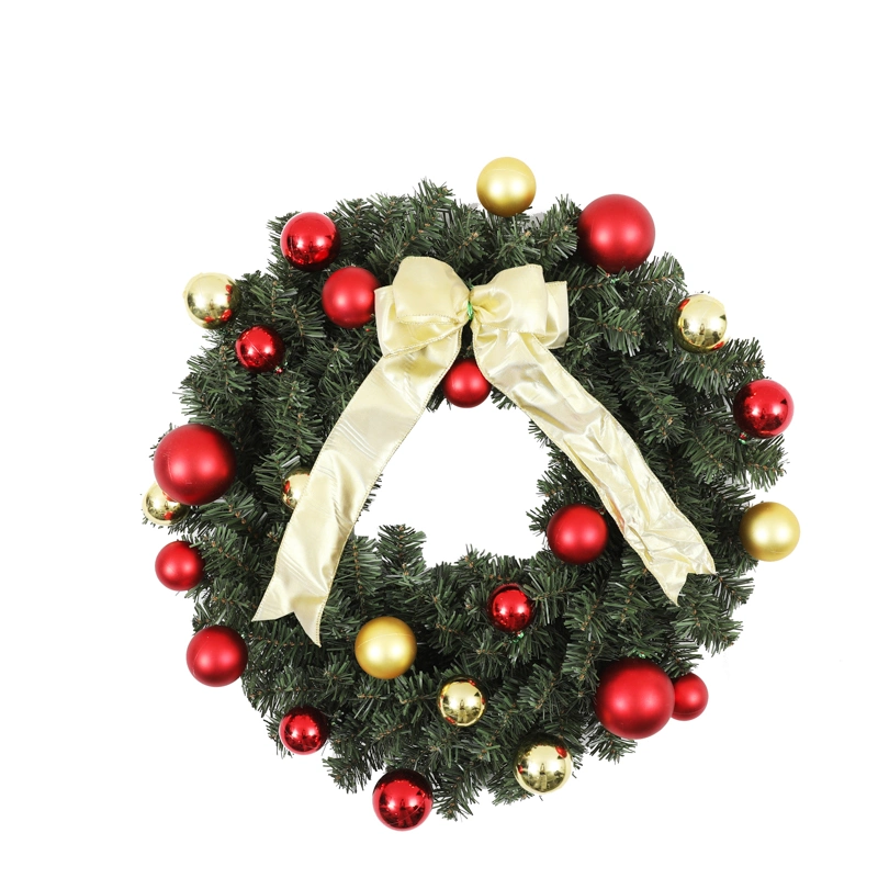 Hot Selling Artificial Christmas Hanging Decoration Home Xmas Ornament Wreath