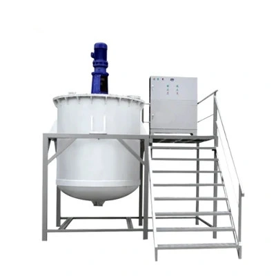 Industrial Chemical Mixer Tank Anti Corrosive Plastic Mixer Tank Toilet Soap Mixing Machine PP Blender with Agitator