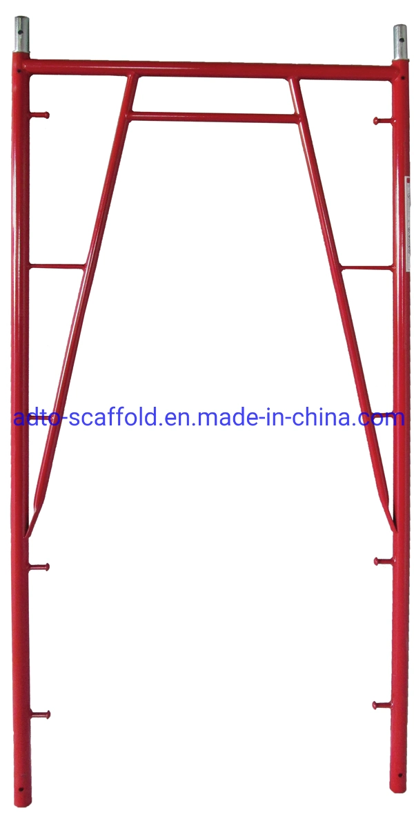 3' X 6'8" sur le châssis Snap marcher à travers la partie ouest d'échafaudage de trame Frame Scaffold Q345 Tube en acier pour le marché américain