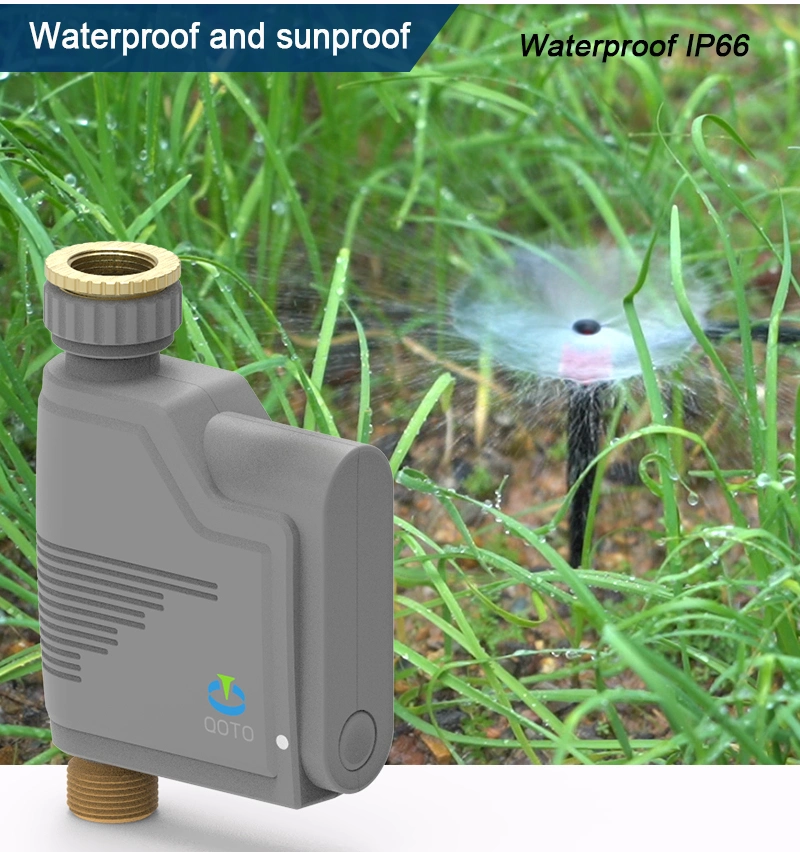 Wireless Remote Control Irrigation Timer System with Water Flow Meter, for Outdoor Yard, Garden