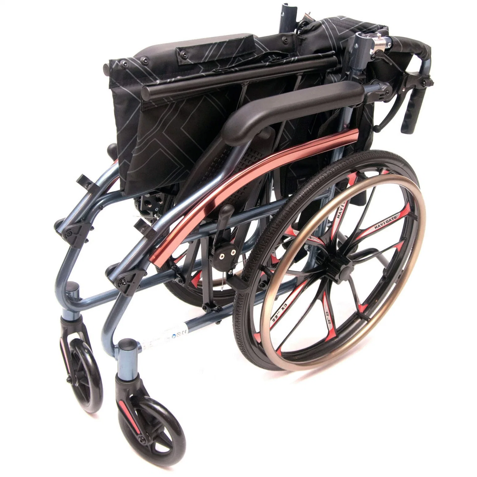 Silla De Ruedas Folding Lightweight Wheelchair for Teenager Taw874labjpm