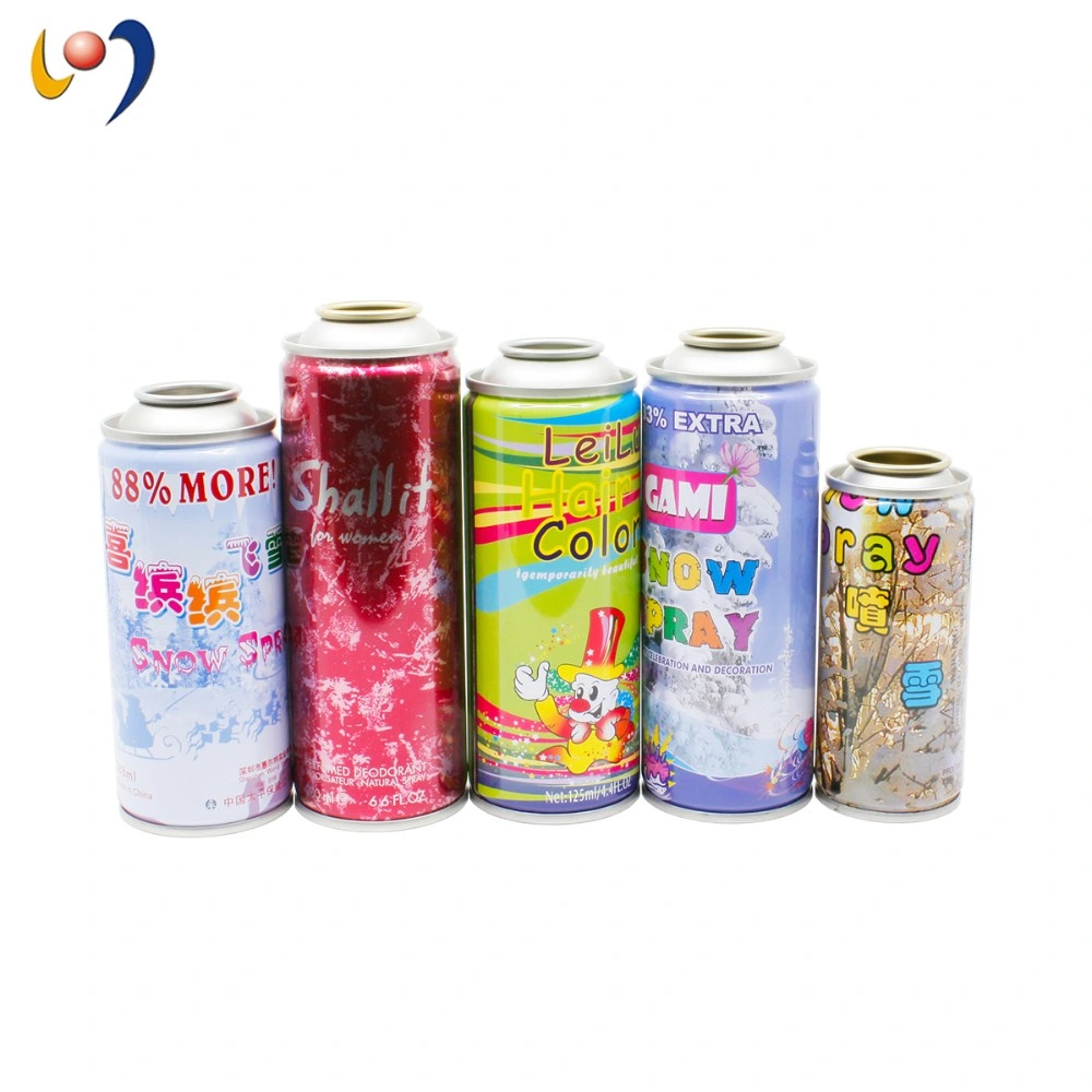 Customized Empty Tinplate Aerosol Can for Snow Spray Refilling