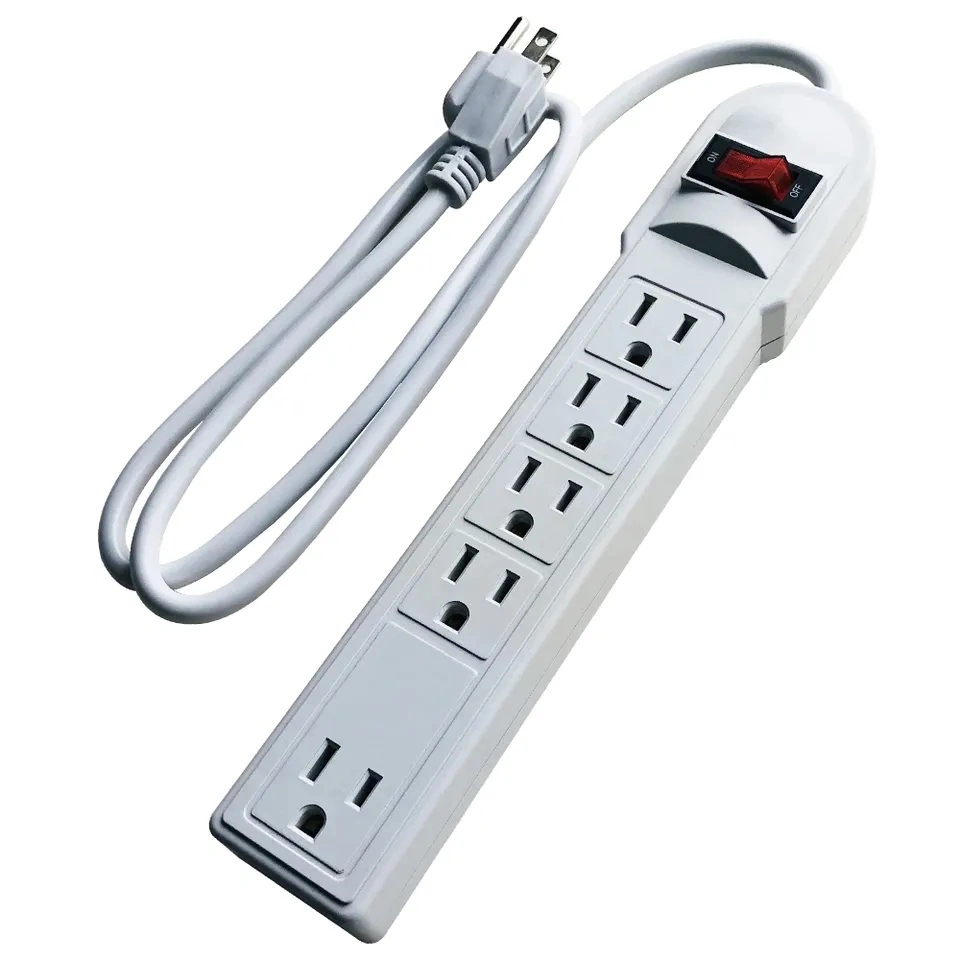 3 4 5 6 tomada extensão da tomada American Power Strip cabo