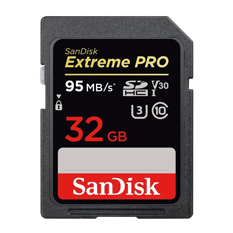 Melhor preço SanDisk Extreme PRO 32 GB 128 GB 256 GB SD Cartão de 170 MB U3 V30 UHS-I para câmara de vídeo 4K HD Cartão de memória