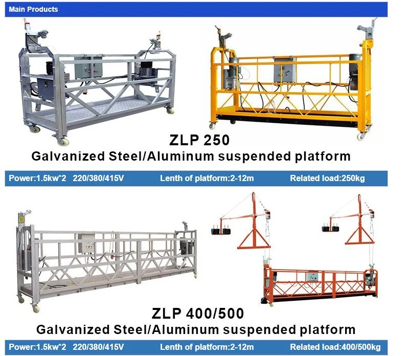 Safe Durable Suspended Working Platform for Decoration