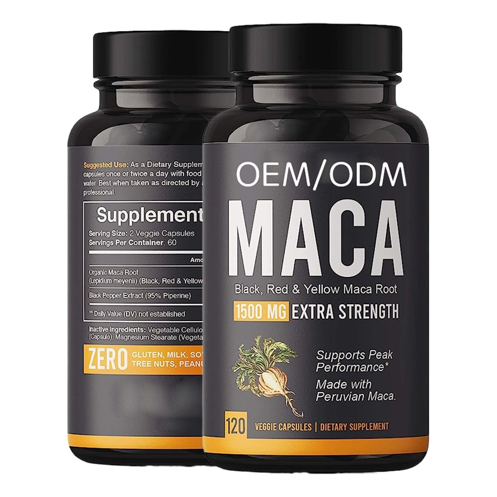 Best-Selling Authentic Bottled Maca Herbal Supplement Capsule