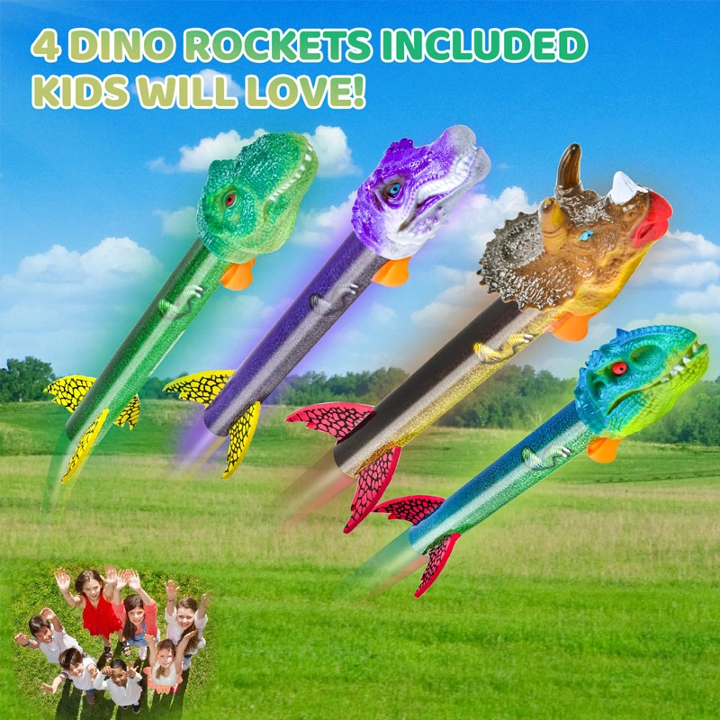 Multiple Styles Foam Dinosaur Rocket Model Summer Outdoor Game Toys for Kids