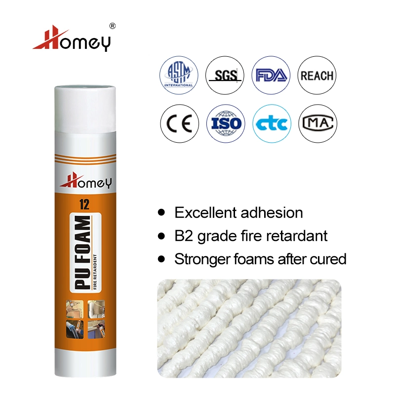 Homey 12 Bonding and Sealing Insulation Fire Retartance PU Foam