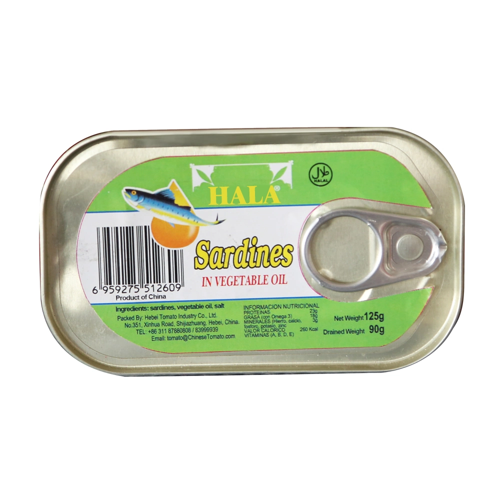 Halal Canned Sardine, Tuna, Mackerel in Sauce and Vegetable Oil