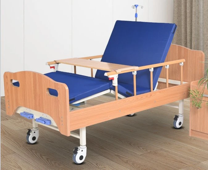 Single Crank Stainless Steel Nursing Care Bed Hospital Bed Used Medicai Equipment