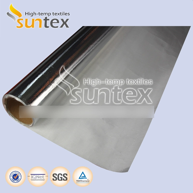 Tubería de protección para altas temperaturas exterior de aluminio Foil Laminado Fibra de vidrio Tela