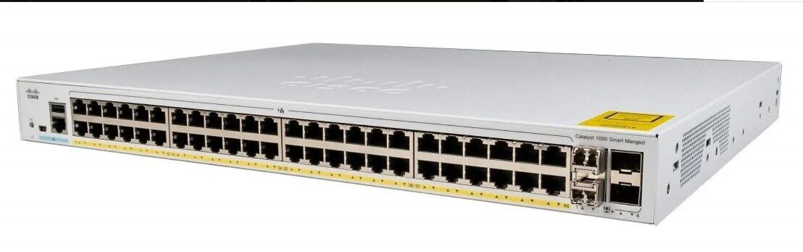 منافذ إيثرنت C1000-48T-4X-L 48X 10/100/1000 من Cisco Ethernet، ومحوّل شبكة SFP+ 10G SFP+