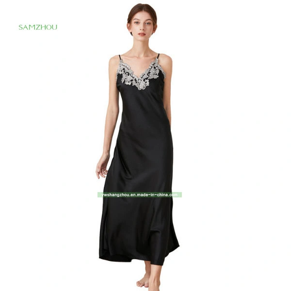 Women Pajamas Silk Lacy Sexy Nightdress European Fashion Ladies Sleepwear