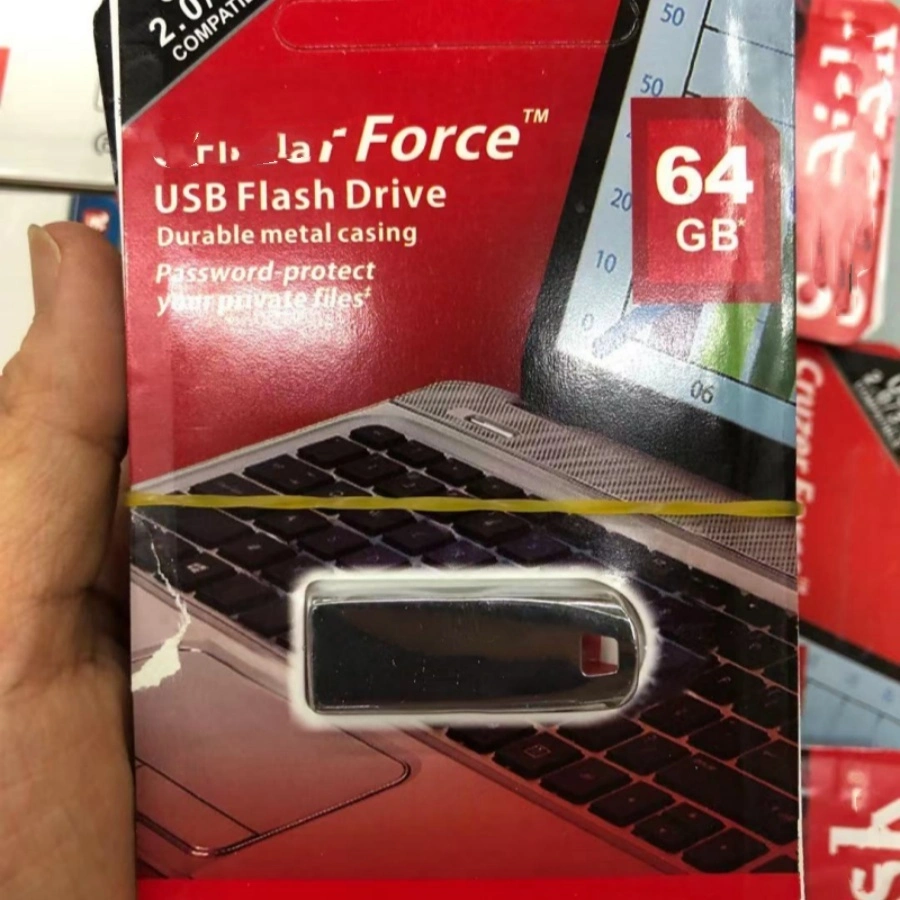 Caneta Flash com logótipo de 16 GB com cartão de Metal Gift Promocional USB DE 128 MB