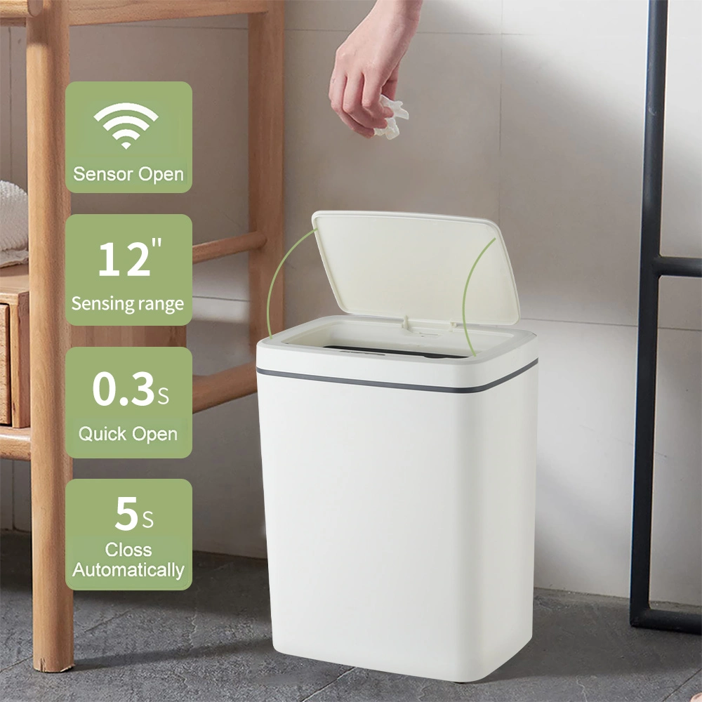 Factory Direct Sale Home Electric Sensor Small Automatic Plastic Dustbin