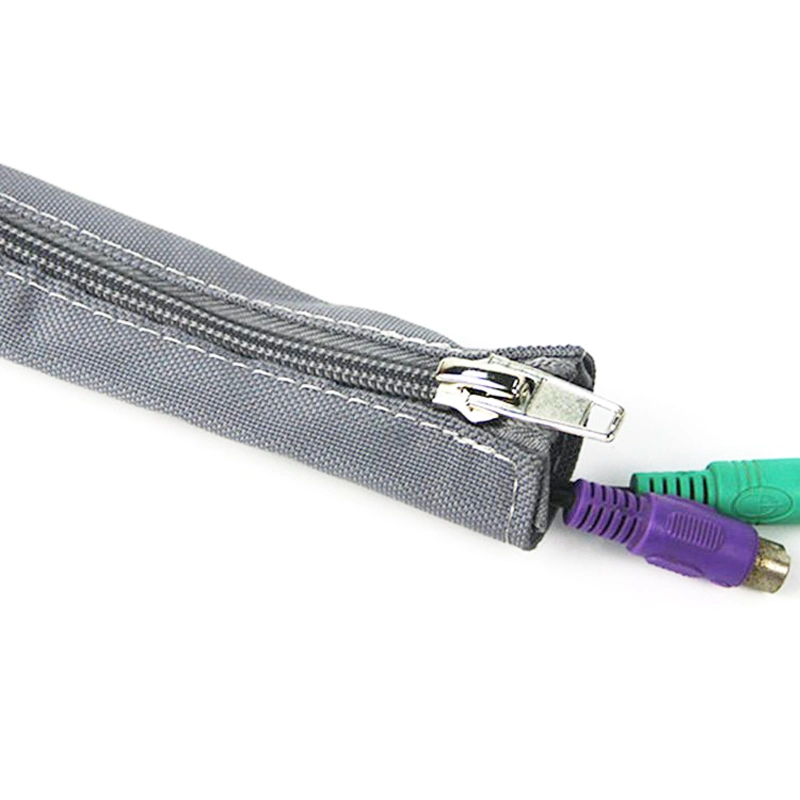 Tidy Zipper Cable Sleeving Braided Wrap Management