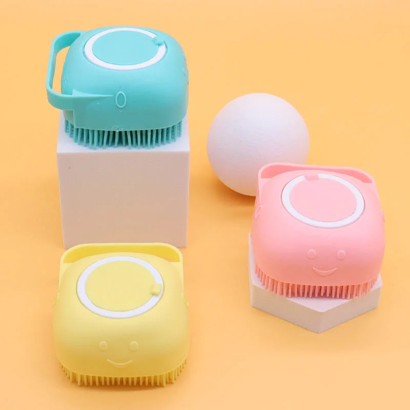 Cepillo de baño de masaje de silicona Multi-Color Comb para pelo de mascota y.. Piel