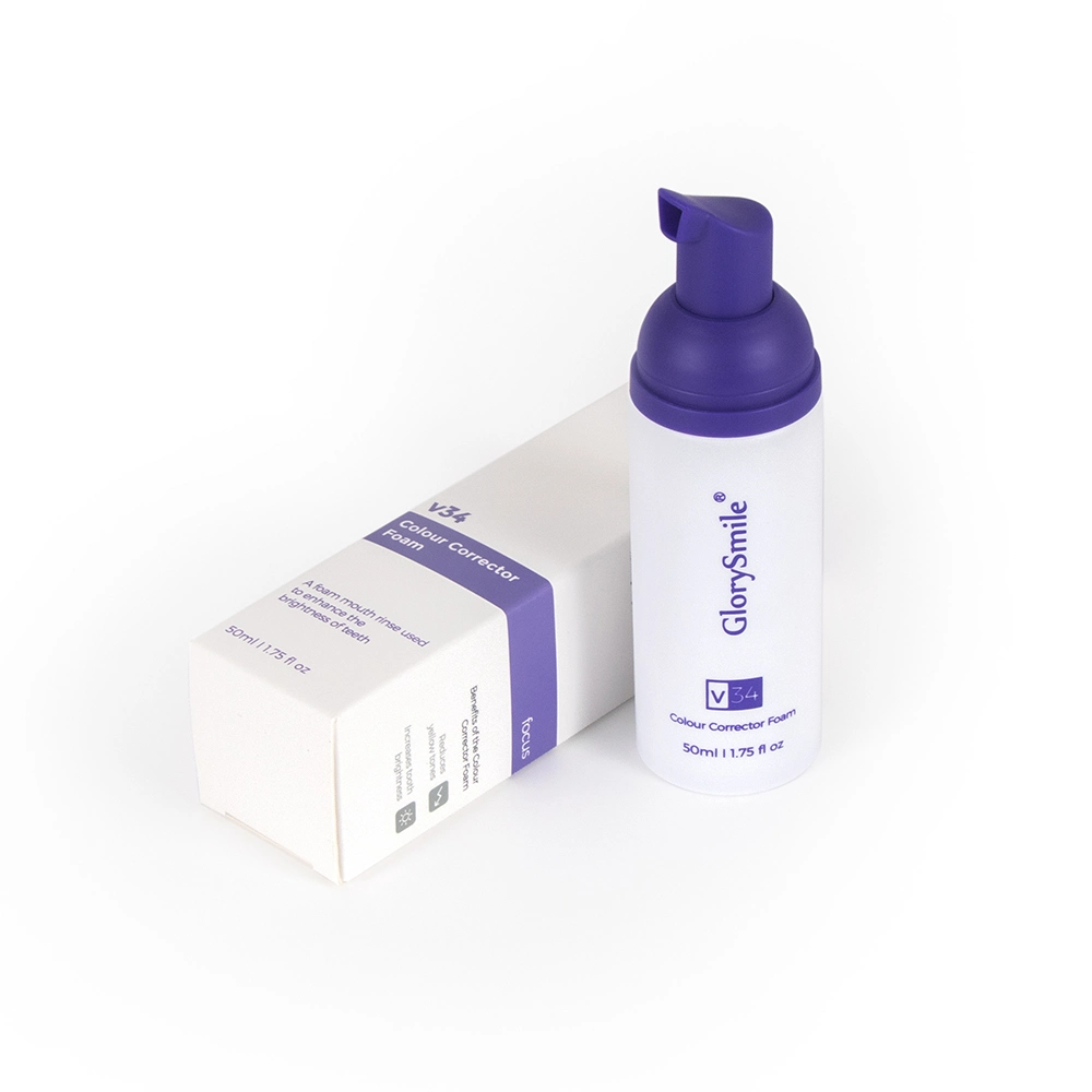 Heißer Verkauf 30ml Purple Fleck Entfernung Travel Size Foam Zahnpasta V34 Farbkorrektur