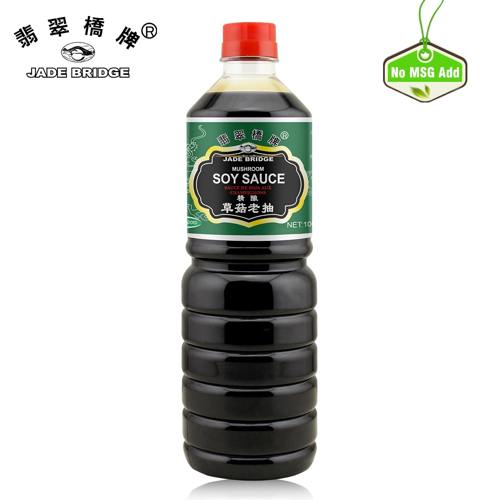 Chinese Condiments Manufacturer Authentic Taste 500 M Plastic Bottlel Jade Bridge No Msg Mushroom Soy Sauce