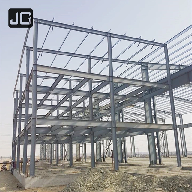 Estructura de acero prefabricado Construcción almacén Taller edificio con Mezzanine Oficina