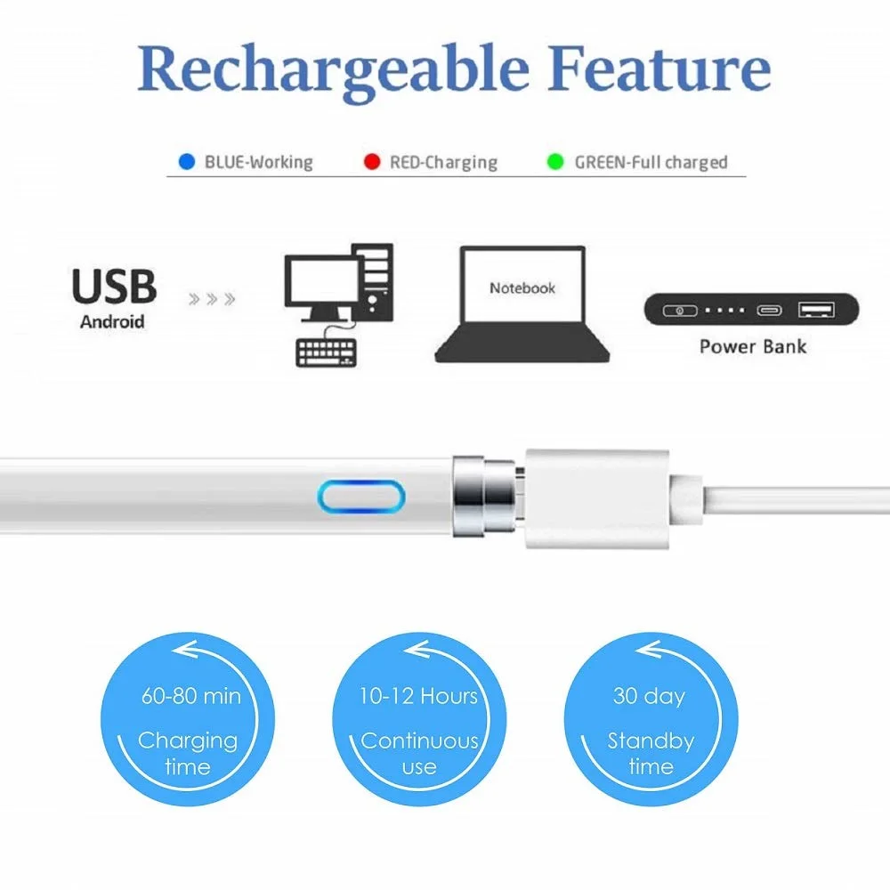 Stylo à stylet pour iPhone Samsung iPad Smart Tablet Écran tactile capacitif Stylo universel