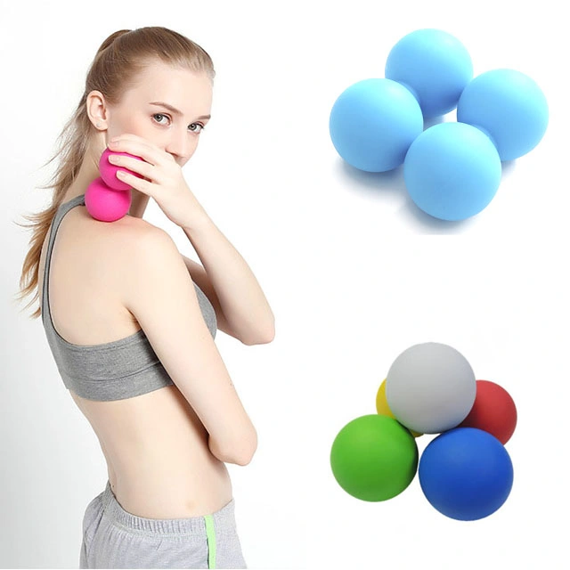 Fitness Gym Ball Muscle Relax Silicone Lacrosse Peanut Massage Ball