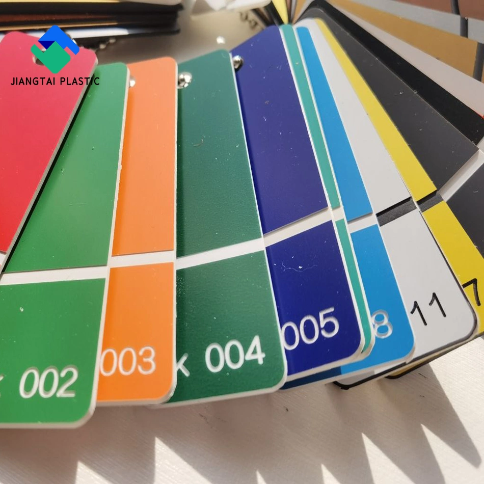 Jiangtai ABS de grabado láser de color doble lámina de plástico