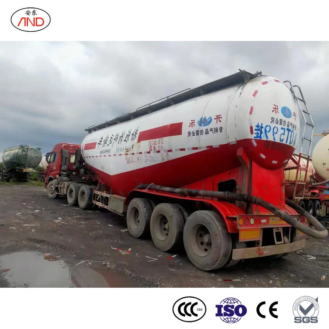 Andong Dump Truck and Trailer China Used Truck Crane Manufacturers Cement Bulk Carrier Trailer/Powder Material Tank Semi Trailer Bulk Cement Tanker Trailer