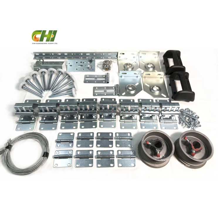 Kit complet d'isolation de porte de garage sectionnelle pour utilisation intensive conception polyrénageée Pièces de cadre en aluminium de porte de garage