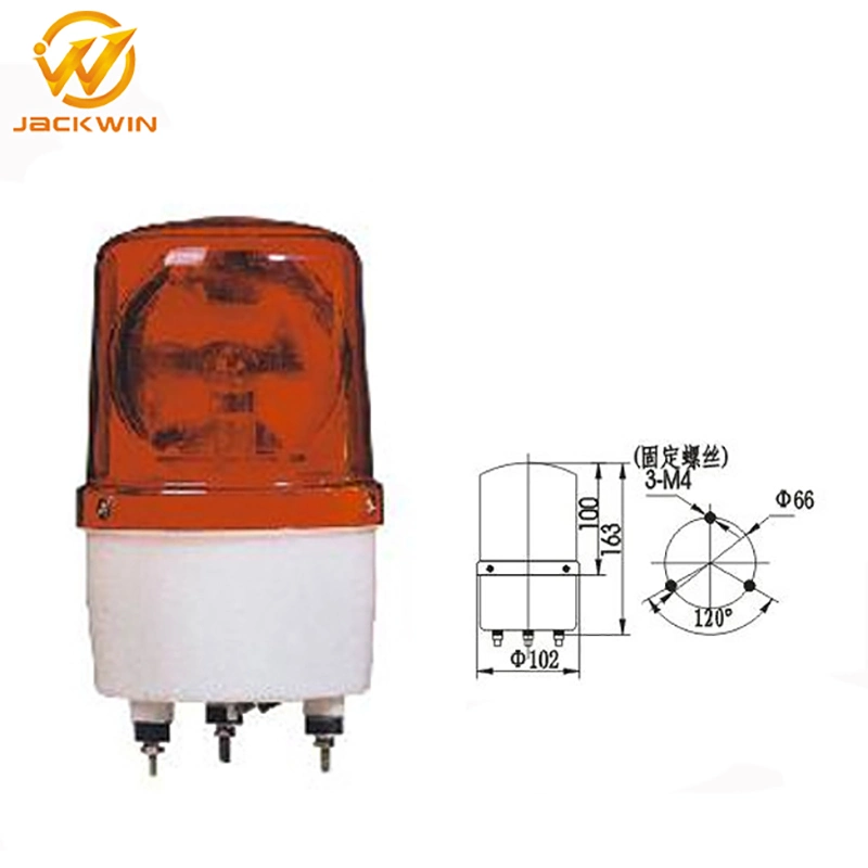 Flashing Rotary LED Warning Light with Screw Fixed