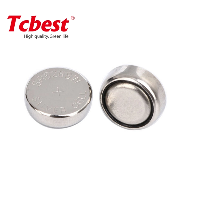 Factory Direct 1.55V Silver Oxide Sr626 377 Zinc Air Button Cell Primary Battery Coin Cell 1.55V Battery with CE for Hearing Aid or Watch