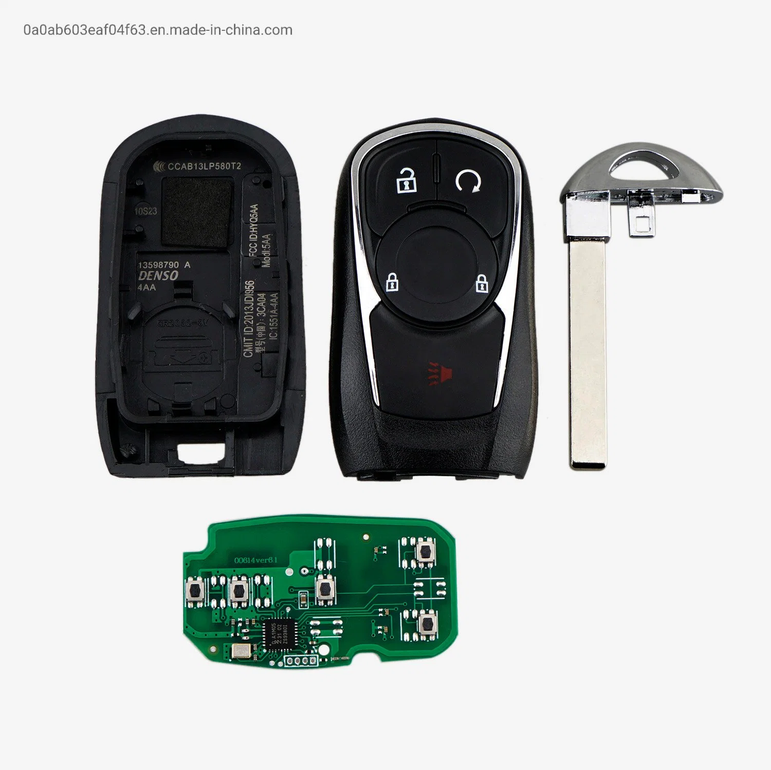 5 boutons 315Mhz télécommande de télédéverrouillage Smart car Key POUR L'ENCORE FCCID 2017-2020 DE BUICK : HYQ4AA