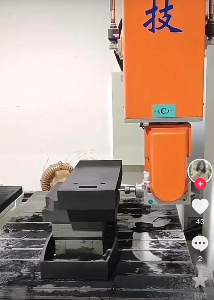 High Efficiency High Accuracy 5 Axis 2 Station CNC Milling Punching Grinding and Drilling CNC Machine for ABS/PC/PE/Wood/Nonmetal/Suitcase/Luggage