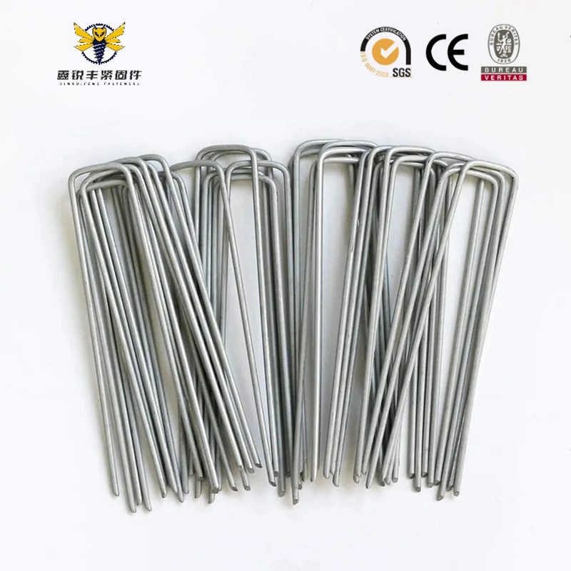 100PCS U-Shaped Lawn Nail for Fixing Artificial Turf Ground Cloth Weed Fleece Ground Nails