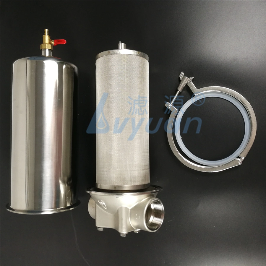 5 10 20'' Inch Slim Jumbo Ss 304 Stainless Filter Housing Size 10" for Home Car Outdoor Water Purification Purifier System