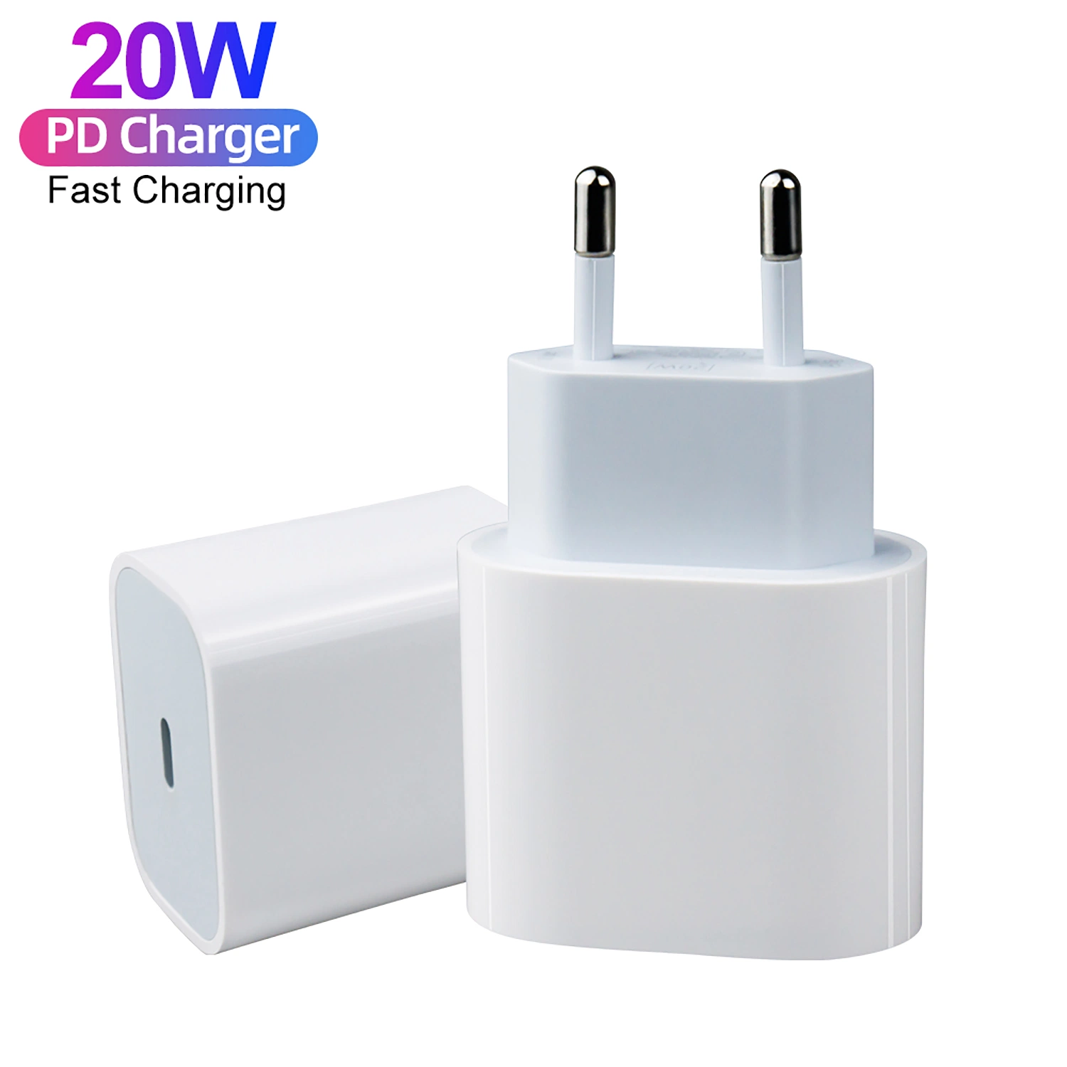 Tapón de la UE Cargador de teléfono de 20W para el iPhone iPad MacBook la carga rápida 20W Cargador de la UE para el iPhone tipo de cargador-C de Carga Puerto móviles para el iPhone 14 PRO MAX