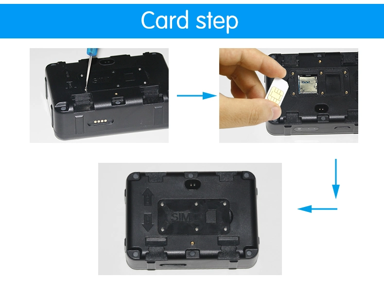 Animal impermeable Quad-Band GSM GPS Tracker Seguimiento en tiempo real