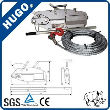 Compact Wire Rope Pulling Equipment Hand Hosit