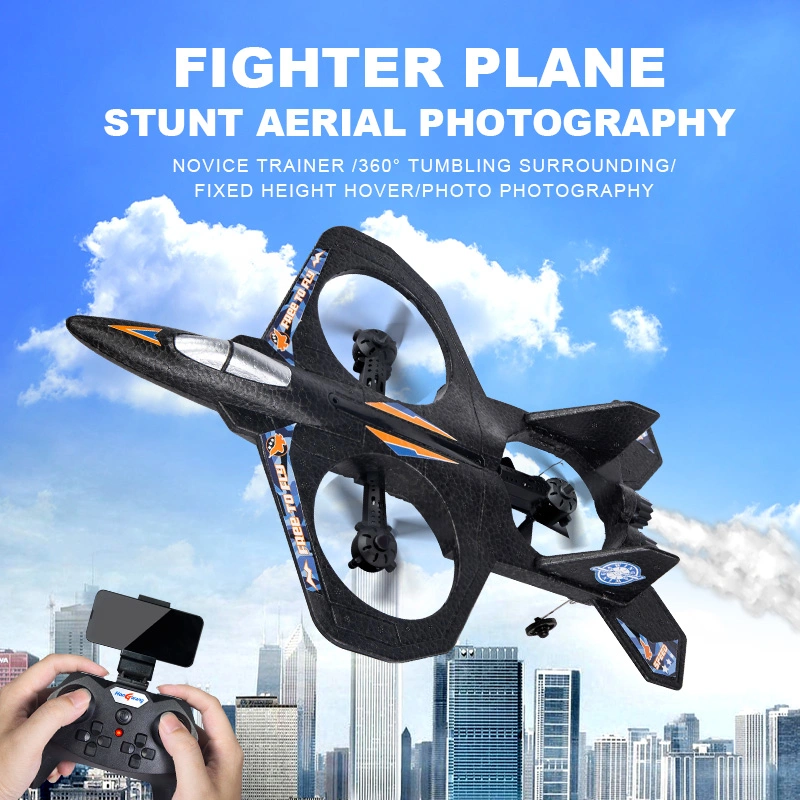 2,4G 2,5-Pass Glide Foam Fighter Aircraft Control remoto Jet Outdoor Avión de juguete RC Hw35