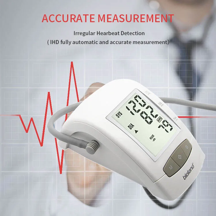 Função de leitura de voz fornecida de fábrica sangue opcional de ritmo cardíaco Bluetooth Monitor de pressão com CE e ISO