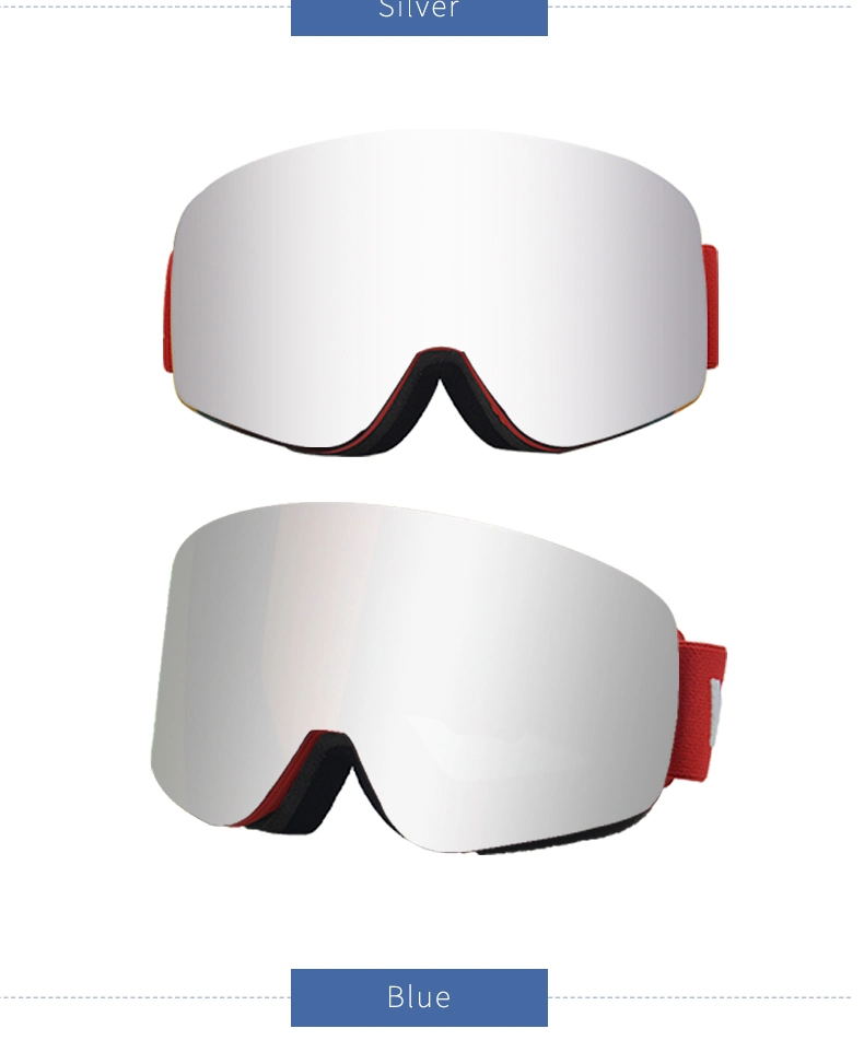 Gafas de Esquí 7053 Anlorr fabricante OEM Custom Anti-Fog Googles Gafas Snowboard Ski nieve magnético gafas