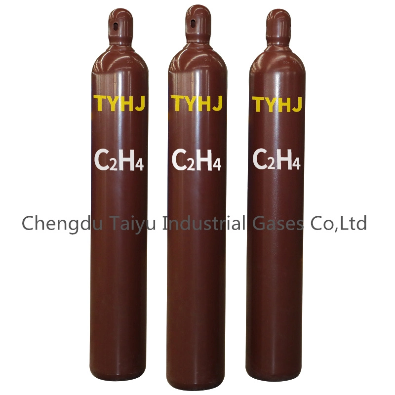 China Factory Manufacturing Ethylene Gas C2h4 99.95% in 40L 47L 50L Gas Cylinder