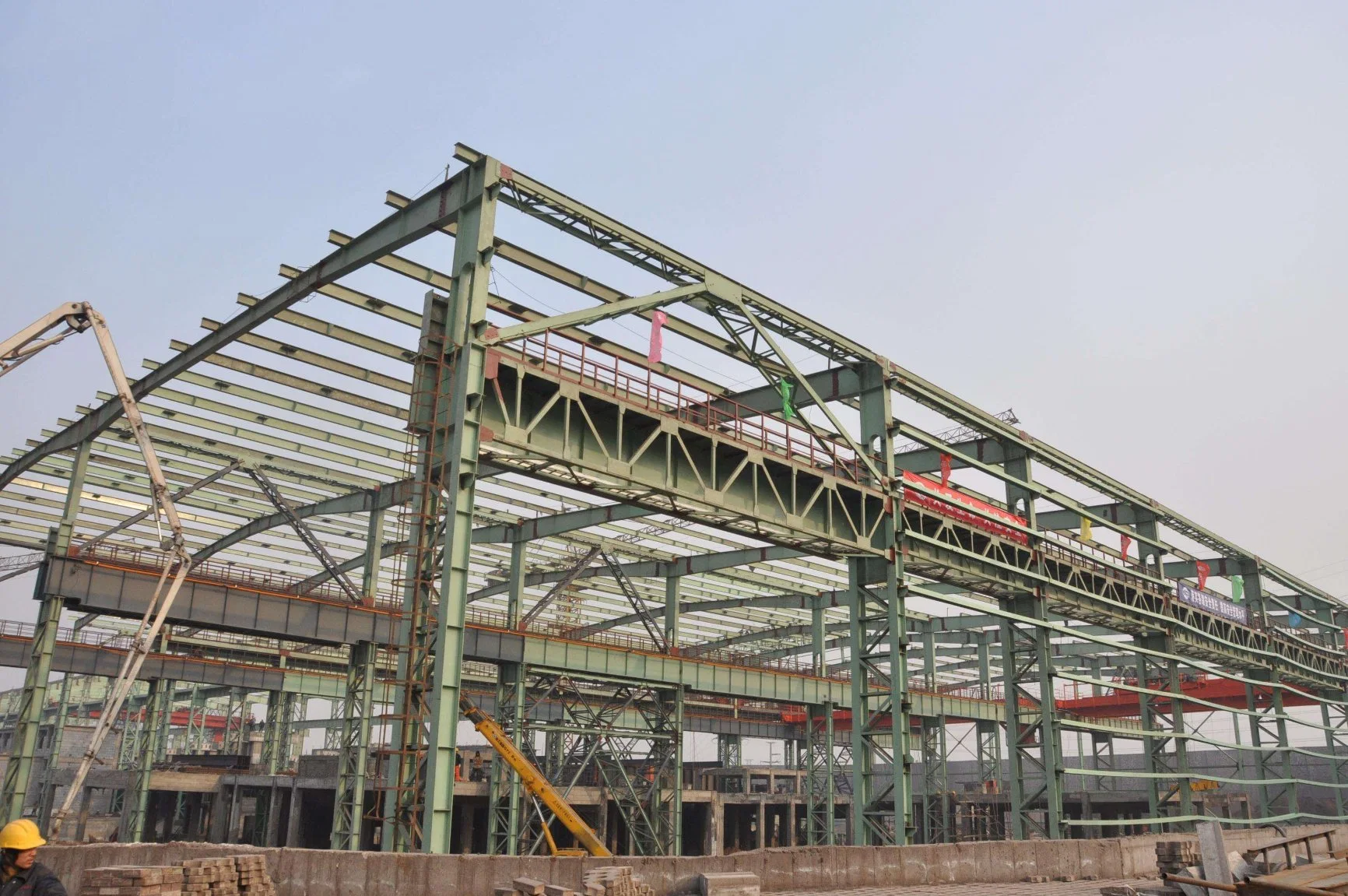 Estructura de acero prefabricados fábrica almacén taller de construcción