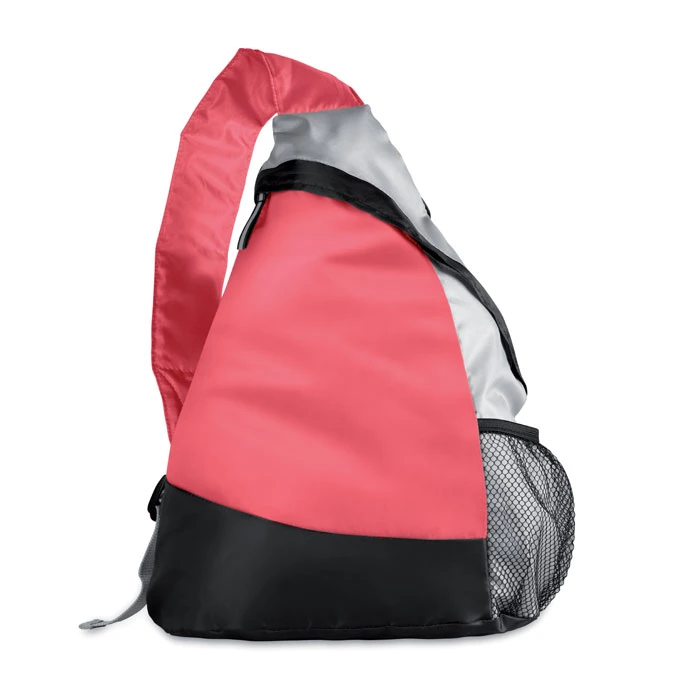 Super Light Backpack in 210d Polyester with Mesh Side Pocket