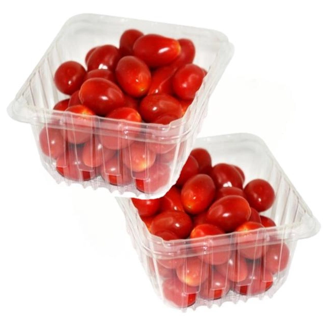 Fruit Salad Disposable Clamshell Clear Packaging Food Delivery Safe Tamper Plastic Salad Containers